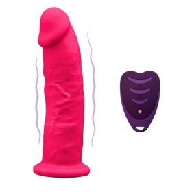 SILEXD Realistisches Penis Modell 2 Rosa mit Fernsteuerung, 17 cm