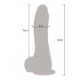 GET REAL - UP&DOWN Rotierender Vibrations-Dildo mit realistischer Optik