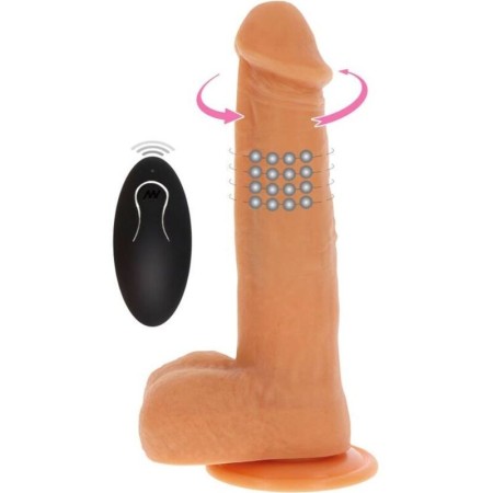 GET REAL - Vibrator-Dildo mit rotierenden Kugeln, naturgetreu