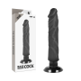 BASECOCK Realistischer Vibrator 2-in-1 Schwarz 20 cm - 4 cm Durchmesser