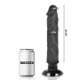BASECOCK Realistischer Vibrator 2-in-1 Schwarz 20 cm - 4 cm Durchmesser