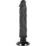 BASECOCK Realistischer Vibrator 2-in-1 Schwarz 20 cm - 4 cm Durchmesser