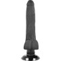 BASECOCK Realistischer Vibrator 2-in-1 Schwarz 18,5 cm - Ø 4 cm