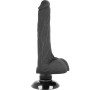 BASECOCK Realistischer Vibrator 2-in-1 Schwarz 18,5 cm - Ø 4 cm