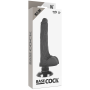 BASECOCK Realistischer Vibrator 2-in-1 Schwarz 18,5 cm - Ø 4 cm