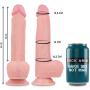 ROCKARMY Hawk Realistischer Dildo mit Rotation & Vibration 22 cm - 4,6 cm Durchmesser