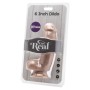 GET REAL - Dildo 12 cm mit Kugeln Vibrator, hautähnlich