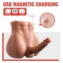 XISE BERTLETT Realistischer Dildo & Anus Masturbator mit Thrusting, 18 cm