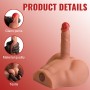 XISE Peel Dildo ASS Masturbator mit realistischem Dildo und Thrusting, 17,5 cm