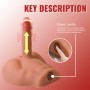 XISE Peel Dildo ASS Masturbator mit realistischem Dildo und Thrusting, 17,5 cm