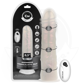 COCK MILLER - Silikon Dildo 21,5 cm mit LED-Beleuchtung, Vibration & Fernbedienung