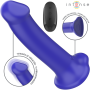 INTENSE - VICTORIA Vibrator mit Saugnapf, 10 Vibrationsmodi, Fernbedienung, Dunkelblau