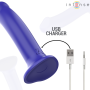INTENSE - VICTORIA Vibrator mit Saugnapf, 10 Vibrationsmodi, Fernbedienung, Dunkelblau