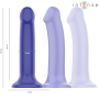 INTENSE - VICTORIA Vibrator mit Saugnapf, 10 Vibrationsmodi, Fernbedienung, Dunkelblau