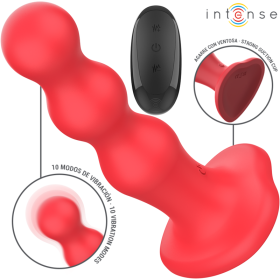 INTENSE - CODY Vibrator mit Saugnapf Rot, Fernbedienung