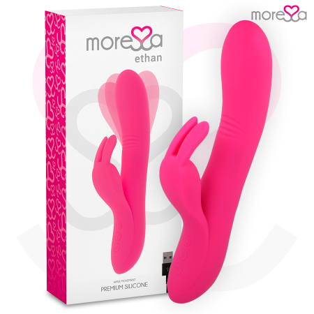 MORESSA ETHAN Premium Silikon Vibrator mit Wellen-Effekt und USB-Aufladung