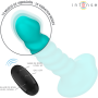 INTENSE - BUFFY Vibrator Größe S, Spiraldesign, 10 Vibrationsstufen, Blau, Fernbedienung