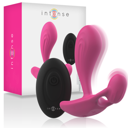 INTENSE Shelly Duo Anal-Perineum und Vaginal-Klitoris Vibrator mit Fernbedienung Pink