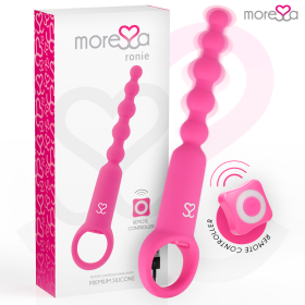 MORESSA Ronie Fernbedienung Analperlen Vibrator Rosa