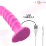 INTENSE - CINDY Vibrator Größe L, Spiraldesign, 10 Vibrationsmodi, Rosa, Fernbedienung