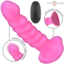 INTENSE - CINDY Vibrator Größe L, Spiraldesign, 10 Vibrationsmodi, Rosa, Fernbedienung