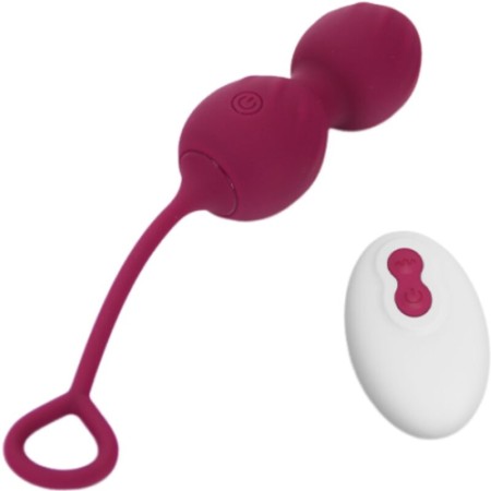 ARMONY Blossoms Vaginale Gewichte Vibrator mit Fernbedienung, 10 Vibrationsmodi, Dunkelrot