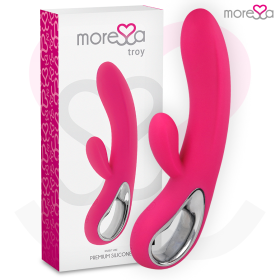 MORESSA Troy Premium Silikon G-Punkt und Klitoris Massager, wiederaufladbar