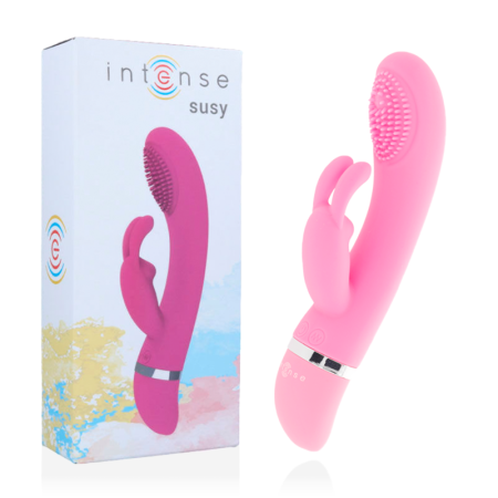 INTENSE - SUSY Oszillierender Rabbit-Vibrator aus Silikon, Rosa