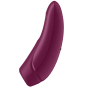SATISFYER CURVY 1+ – Ergonomischer Klitoris-Stimulator mit Vibrationsfunktion in Rot-Pink