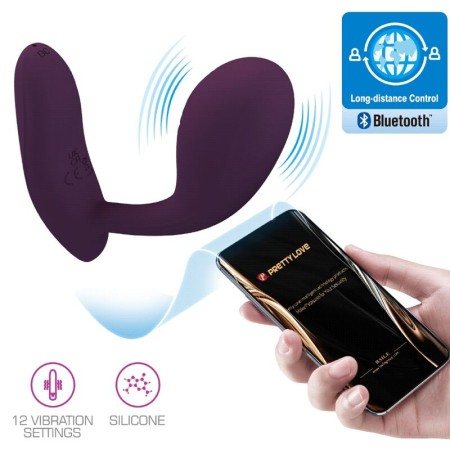 Pretty Love Baird G-Punkt Vibrator mit 12 Vibrationsmodi – Lila, App-gesteuert, wiederaufladbar