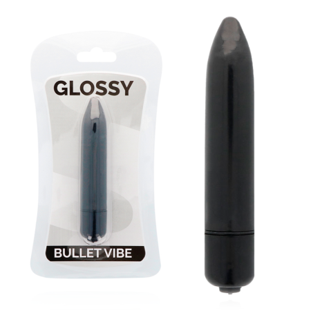 GLOSSY Thin Vibrator Schwarz – Kompakt & Wasserdicht