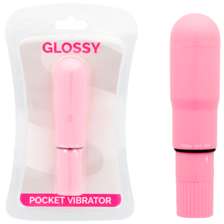 GLOSSY Pocket Vibrator Rosa – Wasserdichter Mini-Vibrator für unterwegs