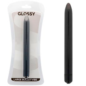 GLOSSY Slim Vibrator Schwarz – Wasserdichter, Leiser Vibrator