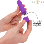 INTENSE SYMONE USB Wiederaufladbare Vibrationskugel, 8 Vibrationsmodi, Lila, 10 x 2,2 cm