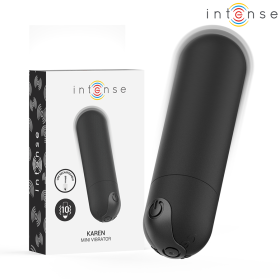 INTENSE - Karen Mini Vibrationskugel 10 Modi Wiederaufladbar Schwarz
