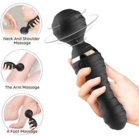 ARMONY FREEDO Massager & Vibrator Klein Schwarz – 9 Vibrationsmodi, Wasserdicht, USB Wiederaufladbar