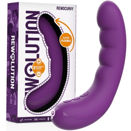 REWOLUTION - REWOCURVY Wiederaufladbarer Flexibler G-Punkt Vibrator
