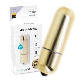ONLINE Mini Vibrationskugel Gold – Diskret & kraftvoll