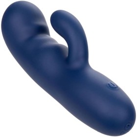 CalExotics Cashmere Silk Duo Blau – Flexibler G-Punkt Massagevibrator mit 10 Vibrationsstufen