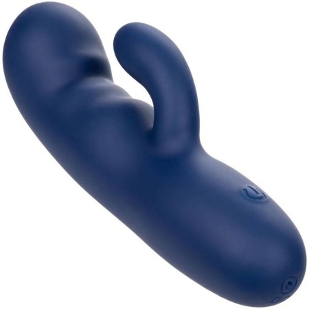 CalExotics Cashmere Silk Duo Blau – Flexibler G-Punkt Massagevibrator mit 10 Vibrationsstufen