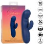 CalExotics Cashmere Silk Duo Blau – Flexibler G-Punkt Massagevibrator mit 10 Vibrationsstufen