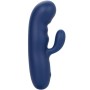 CalExotics Cashmere Silk Duo Blau – Flexibler G-Punkt Massagevibrator mit 10 Vibrationsstufen