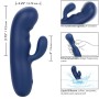 CalExotics Cashmere Silk Duo Blau – Flexibler G-Punkt Massagevibrator mit 10 Vibrationsstufen
