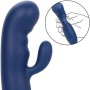 CalExotics Cashmere Silk Duo Blau – Flexibler G-Punkt Massagevibrator mit 10 Vibrationsstufen