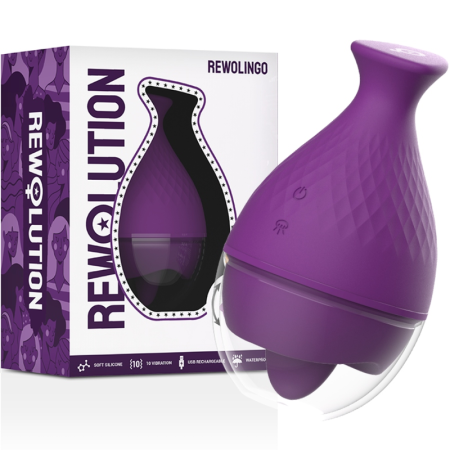 REWOLUTION REWOLINGO - Leistungsstarker Zungenvibrator für präzise Klitorisstimulation