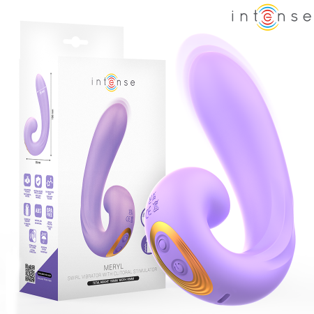 INTENSE - MERYL Doppel-Vibrations-Klitorisstimulator mit G-Punkt-Ergonomie