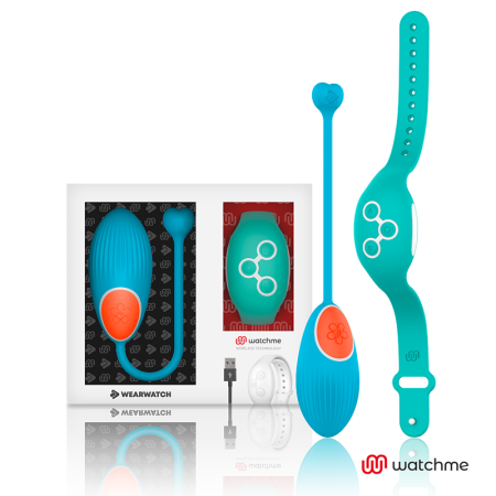 WEARWATCH - Fernsteuerbares Vibro-Ei WATCHME Blau / Aquamarin