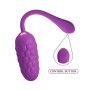 Pretty Love - Wiederaufladbares Vibrations-Ei mit mariner Textur in Violett