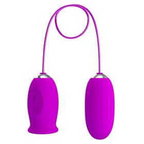PRETTY LOVE - Daisy Dual Vibrator mit wiederaufladbarem Ei, Violett