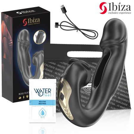 IBIZA Rose Vibrator mit oszillierender Wirkung und Klitorisstimulation